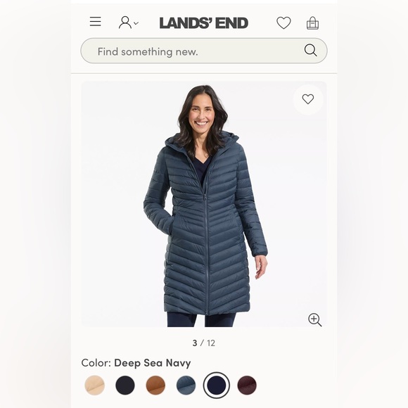 Lands End women’s Wanderweight Down Coat. Size XS (2/4) - Picture 2 of 10